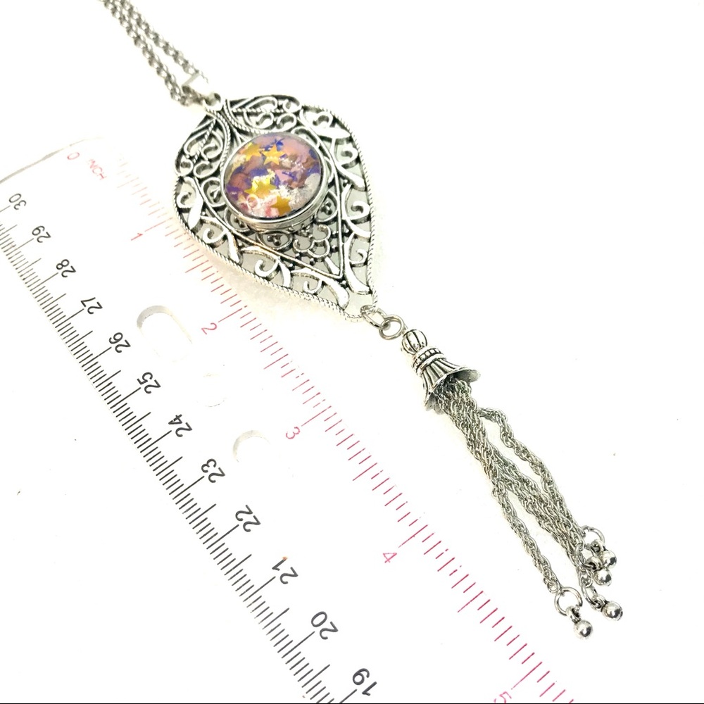 Snap Necklace fringe tassels handmade 20mm snap SN20